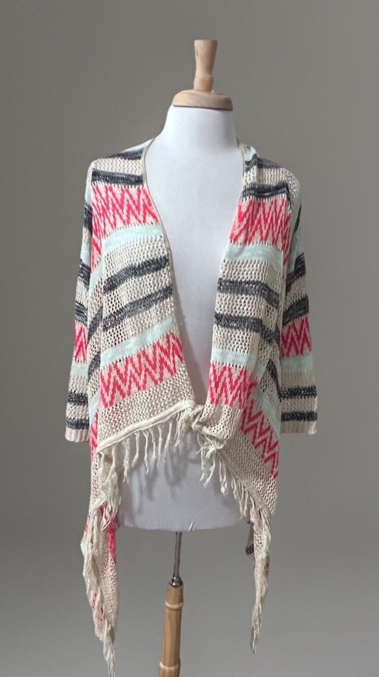 Serendipity by Victoria Womens XL Knit Shawl Cover Up Boho Hippie Beach Travel